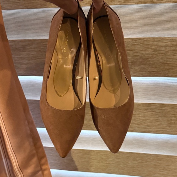 Ann Tayler Brown Block Heel Pumps - Picture 2 of 5